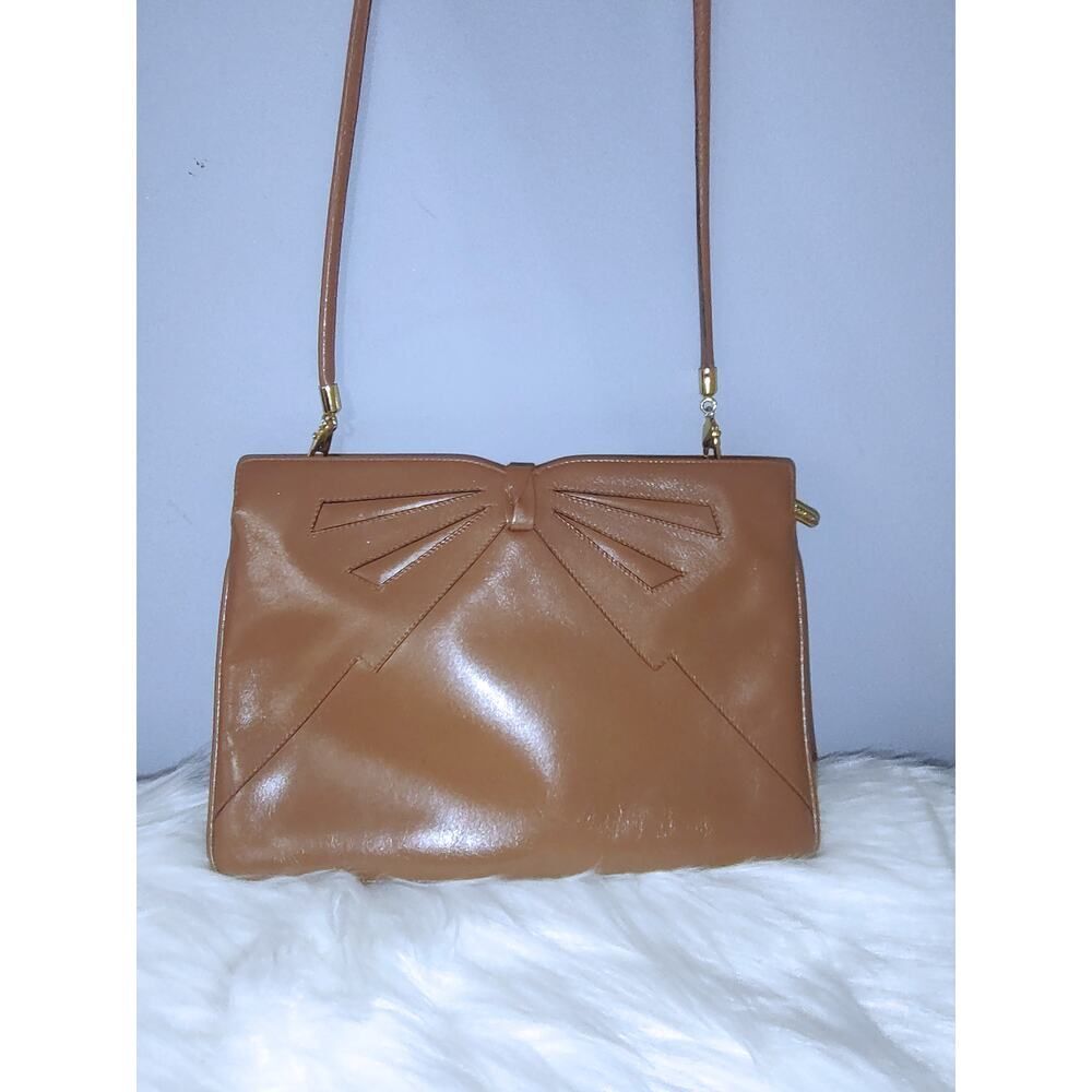 Ferragamo RARE 80s vintage bow pochette crossbody EUC - Picture 7 of 9